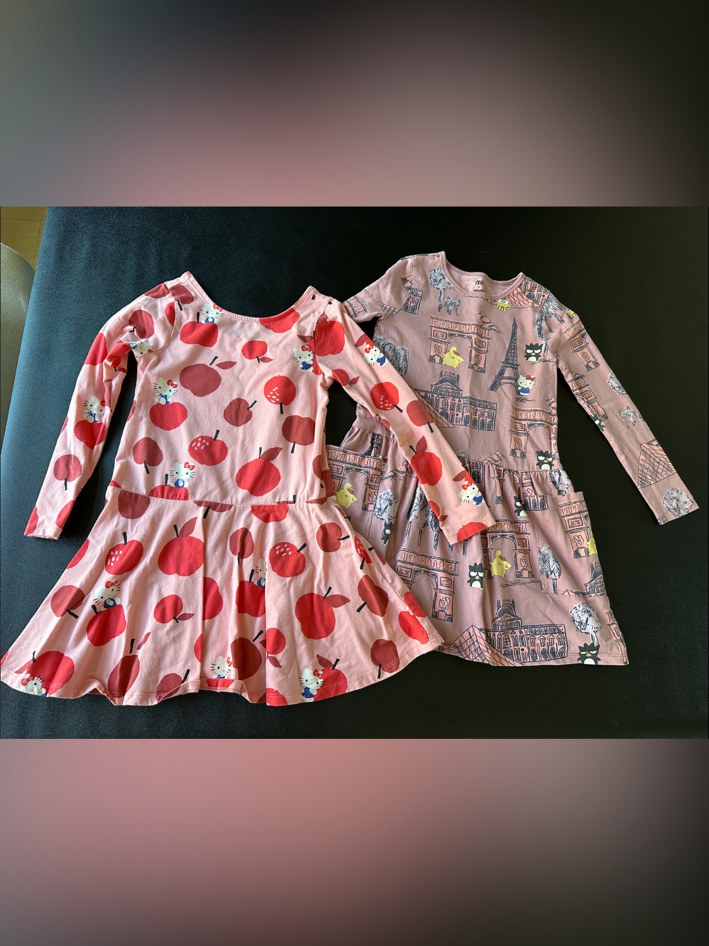 Hello Kitty Girls Pink Long Sleeve Skater Dresses bundle